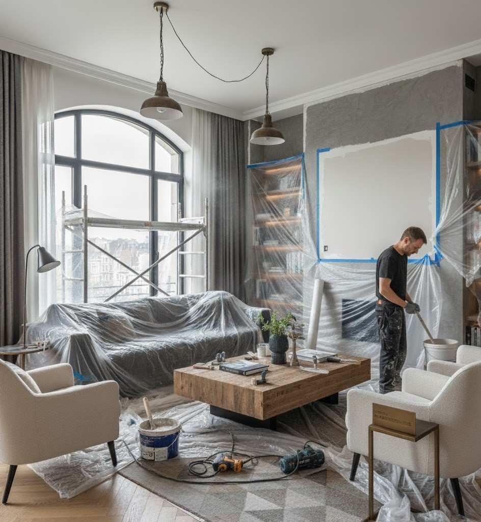 rénovation salon Liège